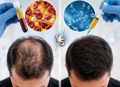 Comparison of PRP and GFC hair treatment for faster hair growth and non-surgical hair restoration in men and women experiencing hair fall in 2026.