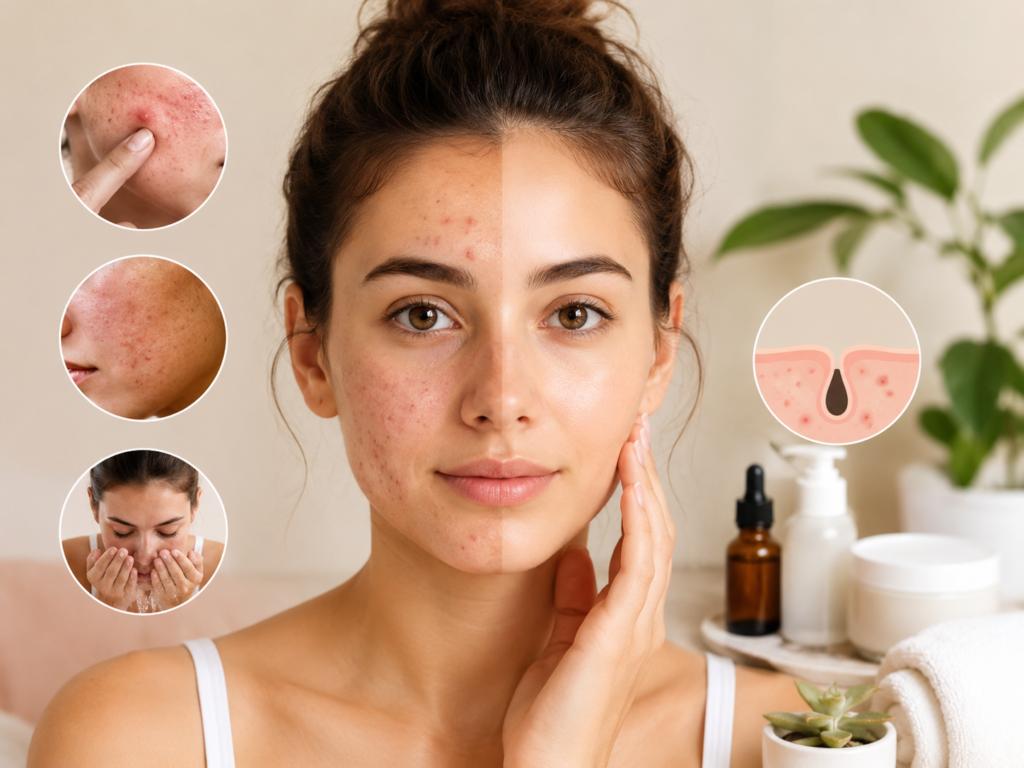 Professional acne treatment for pimples, acne scars, and oily skin at a skin clinic in Borivali, Kandivali, Malad, Goregaon, and Mumbai.