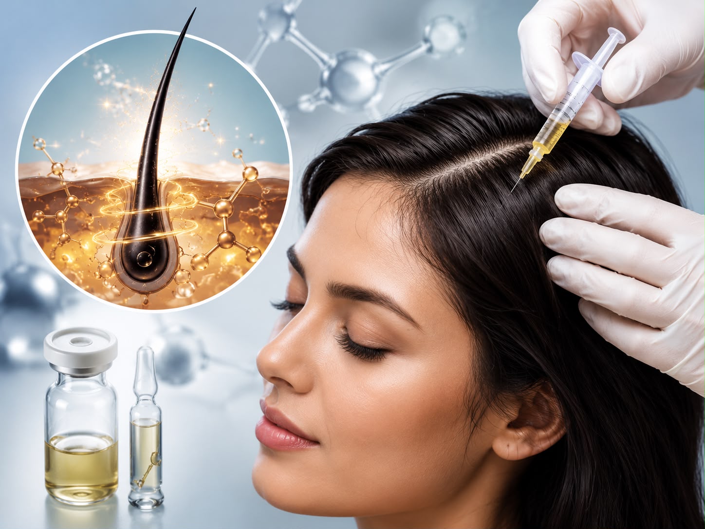 QR678 hair treatment in Borivali, Mumbai performed by a hair restoration specialist for hair regrowth and hair loss treatment