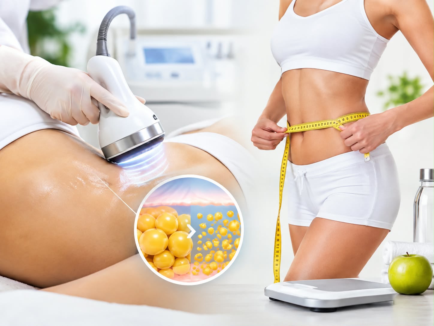 Ulipolysis treatment for targeted fat reduction and weight and inch loss